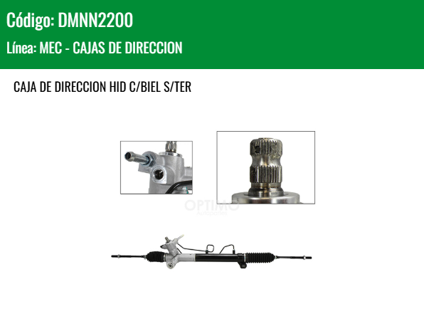 Imagen de DMNN2200 CREMALLERA HIDRAULICA C/BIEL S/TER NISSAN X-TRAIL 2.5L 01-07