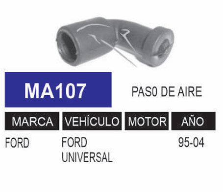 Imagen de MA107 MANGUERA PASO DE AIRE FORD UNIVERSAL 95-04