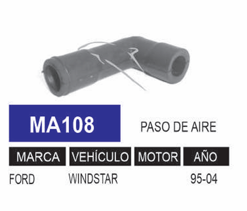 Imagen de MA108 MANGUERA PASO DE AIRE FORD WINDSTAR 95-04