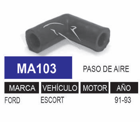 Imagen de MA103 MANGUERA PASO DE AIRE FORD ESCORT 91-93