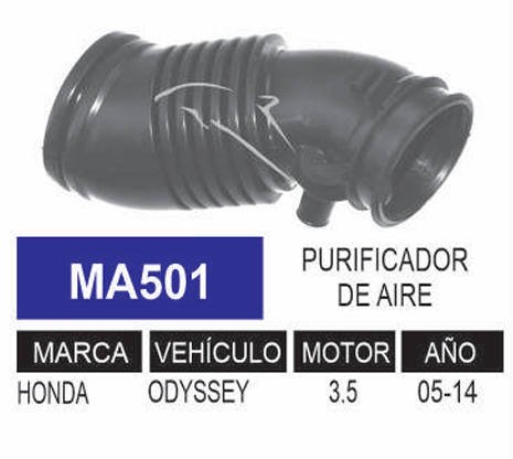 Imagen de MA501 DUCTO PURIFICADOR DE AIRE HONDA ODYSSEY 3.5L V6 05-14