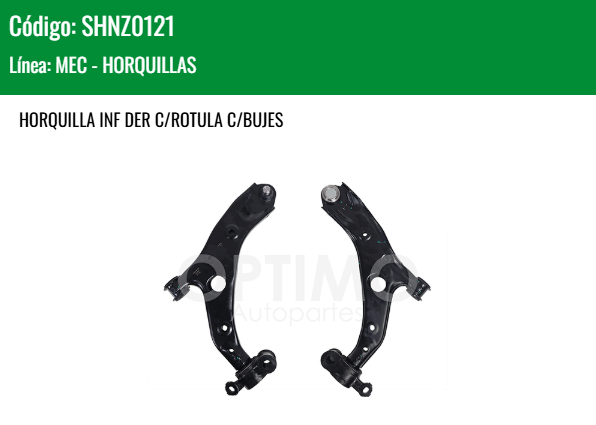 Imagen de SHNZ0121 HORQUILLA INFERIOR DERECHA C/ROTULA C/BUJES MAZDA 3 2.0L 2.5L 14-18
