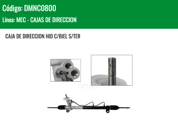 Imagen de DMNC0800 CREMALLERA HIDRAULICA C/BIEL S/TER CHEVROLET SPARK 1.2L L4 11-17