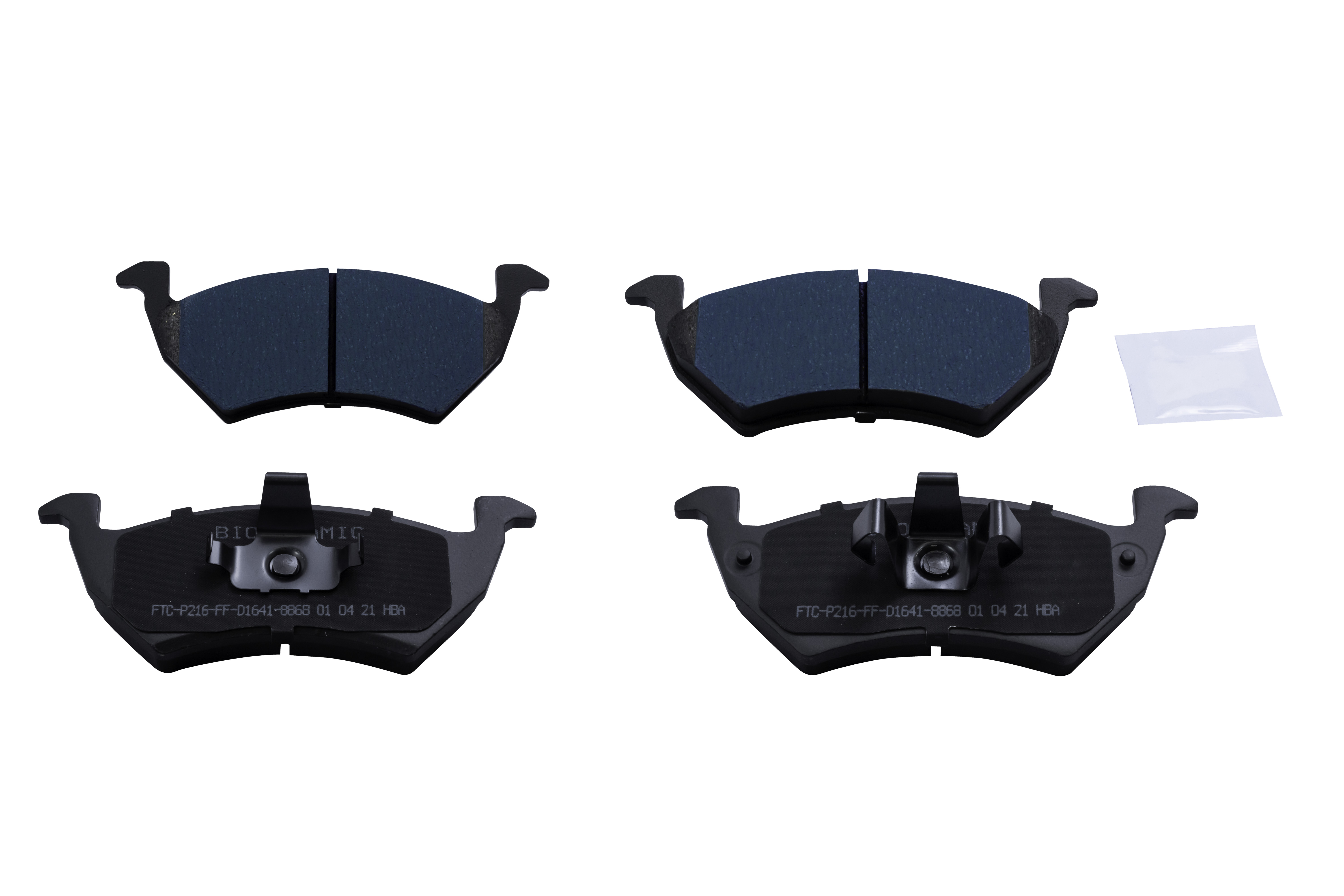 Imagen de BIO8868-D1641 BALATA FRENO DE DISCO DELANTERA VW NUEVO GOL (12-22) - SAVEIRO (12-22) - UP! (16-18)