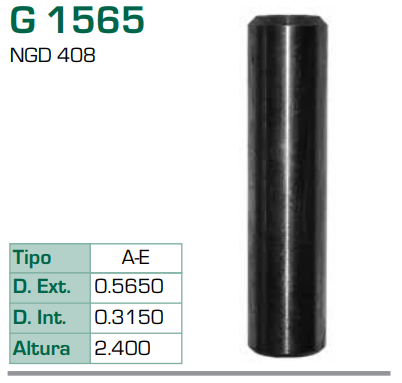 Imagen de G-1565 GUIA PARA VALVULA NAVISTAR 7.3L NGD 408