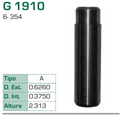 Imagen de G-1910 GUIA PARA VALVULA ADMISION PERKINS 354 6CIL