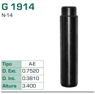 Imagen de G-1914 GUIA PARA VALVULA ADM/ESC CUMMINS N-14