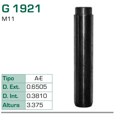 Imagen de G-1921 GUIA PARA VALVULA ADM/ESC CUMMINS M11