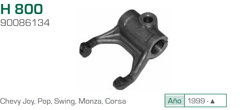 Imagen de H-800 HORQUILLA PARA CLUTCH CHEVROLET CHEVY 1.6L L4 99-07