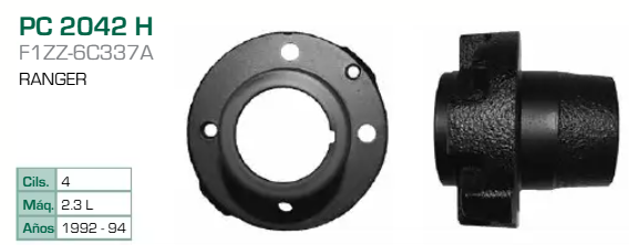 Imagen de PC-2042-H POLEA DE CIGUEÑAL FORD RANGER 2.3L L4 92-94 (MAZA)
