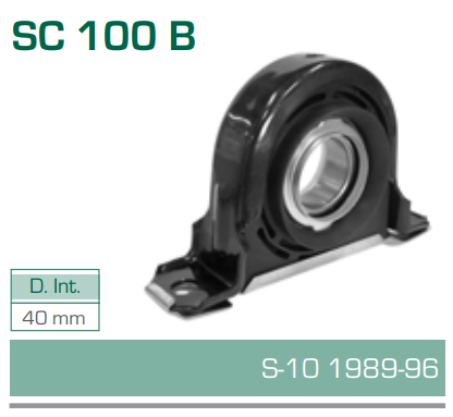 Imagen de SC-100-B SOPORTE PARA FLECHA CARDAN CHEVROLET S10 89-96 DIAM. 40 MM