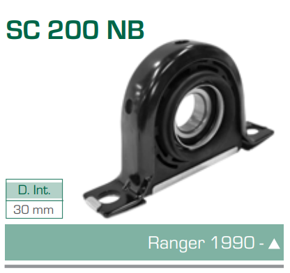 Imagen de SC-200-NB SOPORTE PARA FLECHA CARDAN FORD RANGER 90- DIAM. 30 MM