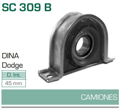 Imagen de SC-309-B SOPORTE PARA FLECHA CARDAN DINA DODGE CAMIONES DIAM. 45 MM