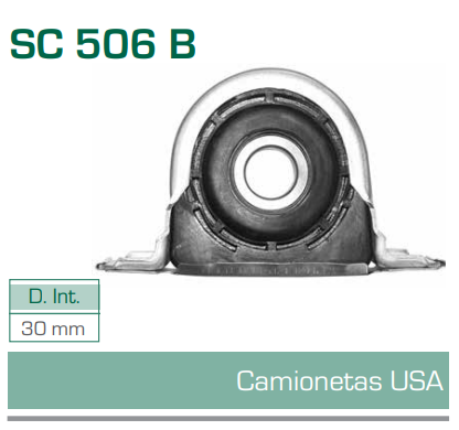 Imagen de SC-506-B SOPORTE PARA FLECHA CARDAN NISSAN AMERICANA 2.4L L4 DIAM. 30 MM