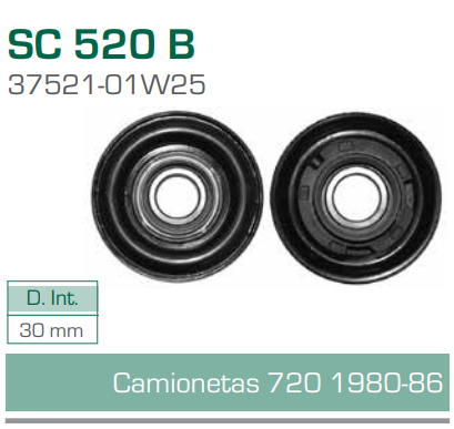 Imagen de SC-520-B SOPORTE PARA FLECHA CARDAN NISSAN CAMIONETAS 720 80-86 DIAM. 30 MM