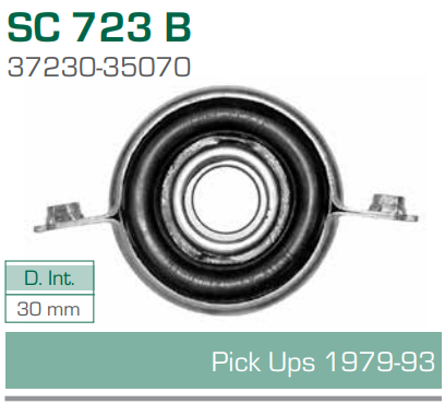 Imagen de SC-723-B SOPORTE PARA FLECHA CARDAN TOYOTA PICK UP 79-93 DIAM. 30 MM