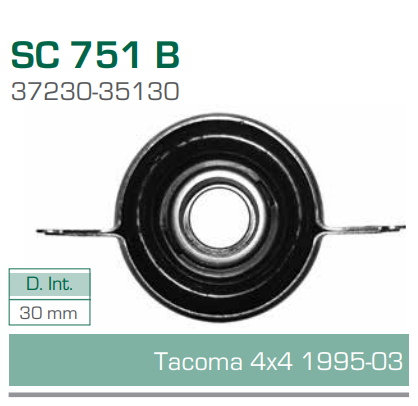 Imagen de SC-751-B SOPORTE PARA FLECA CARDAN TOYOTA TACOMA 4X4 95-03 DIAM. 30 MM