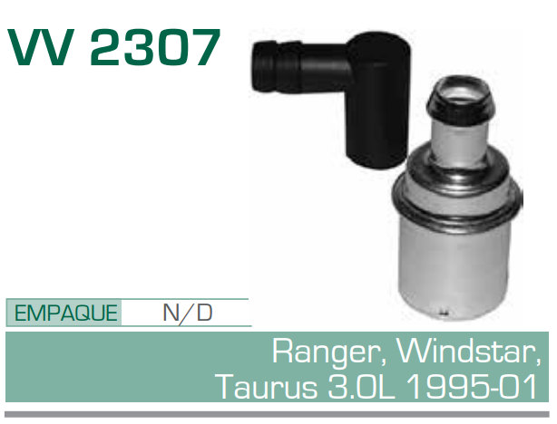 Imagen de V V-2307 VALVULA PCV FORD RANGER, WINDSTAR, TAURUS 3.0L 95-01