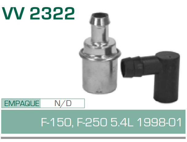 Imagen de V V-2322 VALVULA PCV FORD F-150, F-250 5.4L 98-01