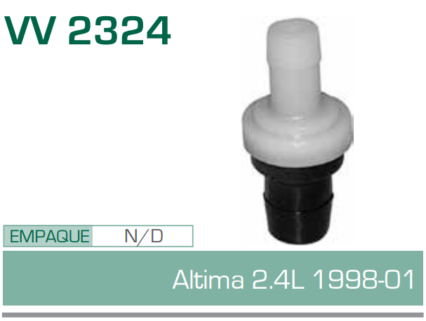 Imagen de V V-2324 VALVULA PCV NISSAN  ALTIMA 2.4L 98-01