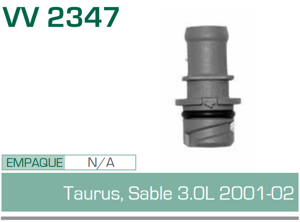 Imagen de V V-2347 VALVULA PCV FORD TAURUS, SABLE 3.0L 01-02