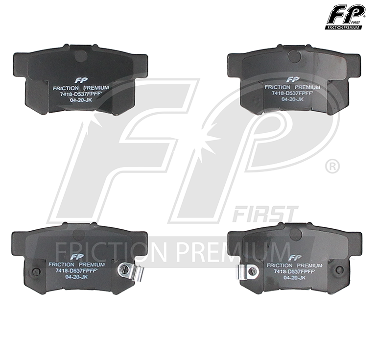 Imagen de 7418-D537FP BALATA FRENO DE DISCO TRASERA HONDA ACCORD 93-01 - ACCORD. COUPE 92-01 - ACCORD SEDAN V6 07 - CIVIC COUPE 07-08 - CIVIC SI 05-09 - PRELUDE 92-01 - PRELUDE SR 93 - SUZUKI SX4 07-08 - ACURA ILX (2013)