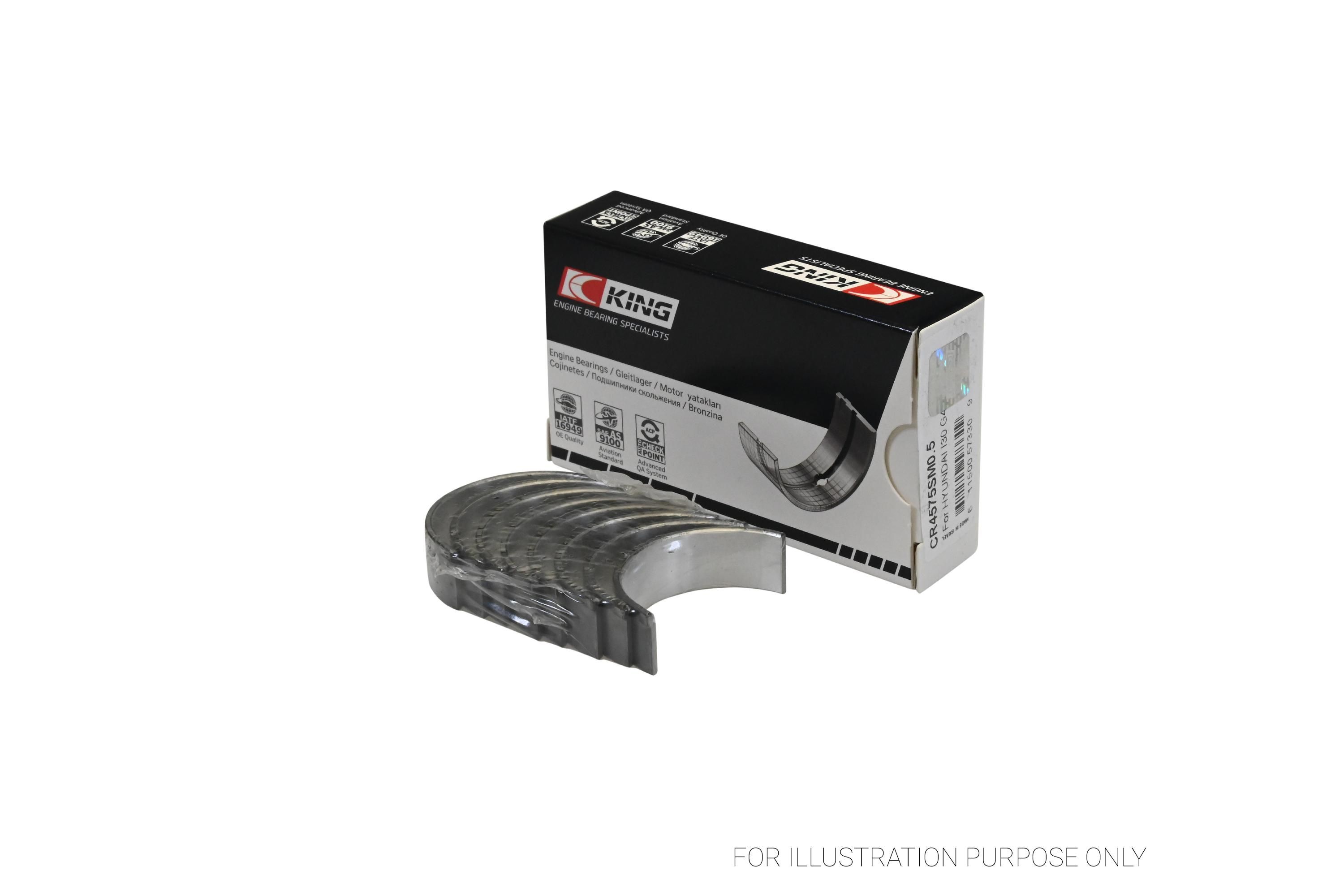 Imagen de CR-4575SM-STD METAL DE BIELA STD HYUNDAI ACCENT 1.4L L4 10-17 1.6L L4 10-22 CRETA 1.6L L4 16-21 ELANTRA 1.6L L4 06-18  SONATA 1.6L L4 15-19 TUCSON 1.6L L4 15-20 VERNA 1.4L 1.6L L4 10-17 KIA FORTE 1.6L L4 09-17
