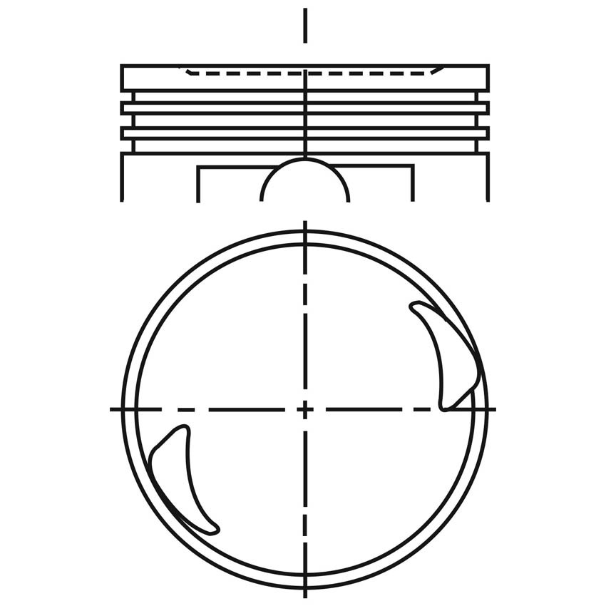 Imagen de P1000CH-030 PISTONES PARA MOTOR 030 PONTIAC MATIZ 1.0L L4 SOHC 8V 04-15 DIAM. 68.50 MM PERNO 17.00 MM RANURA 1.2X1.2X2.5 (2C5273)