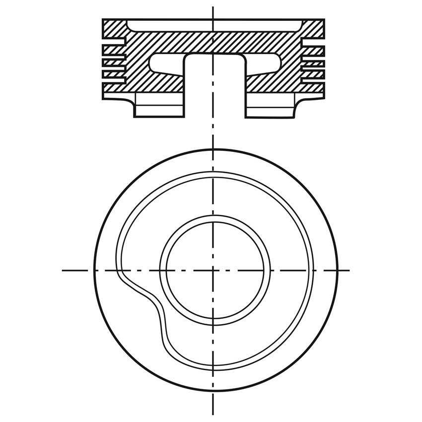 Imagen de P1400CH-030 PISTONES PARA MOTOR 030 CHEVROLET CHEVY 1.4L L4 SOHC 8V 94-02 DIAM. 77.562 MM PERNO 18.00 MM RANURA 1.5X1.5X3.0 (2C4812)