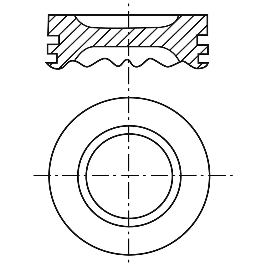 Imagen de P1600CH-STD PISTONES PARA MOTOR STD CHEVROLET CHEVY 1.6L L4 SOHC 8V 96-12 DIAM. 78.962 MM PERNO 18.00 MM RANURA 1.2X1.5X3.0 (2C4602)