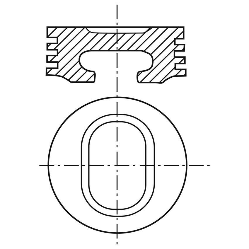 Imagen de P256F-030 PISTONES PARA MOTOR 030 FORD E150 E250 4.2L V6 OHV 12V 97-02 F150 4.2L V6 OHV 12V 97-08 FREESTAR 4.2L V6 OHV 12V 04-07 DIAM. 96.80 MM PERNO 23.00 MM RANURA 1.5X1.5X3.0 (2M4885)