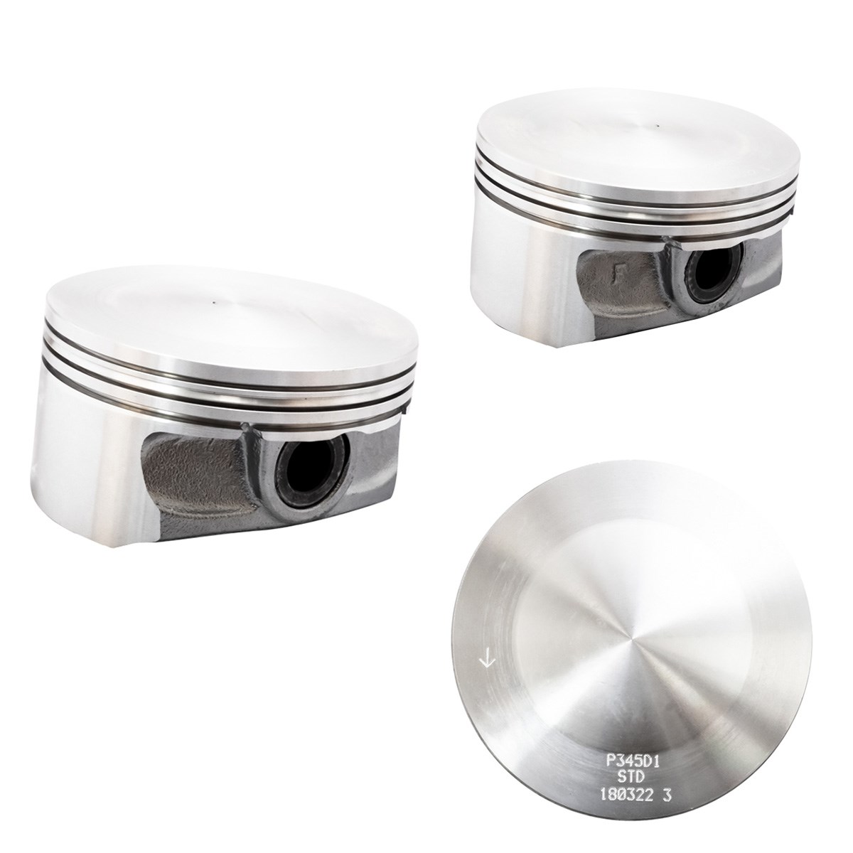 Imagen de P345D1-030 PISTONES PARA MOTOR 030 DODGE CHARGER CHALLENGER DURANGO RAM 1500 5.7L V8 OHV 16V 09-20 DIAM. 100.212 MM PERNO 24.00 MM RANURA 1.2X1.2X2.0 (2M5141)