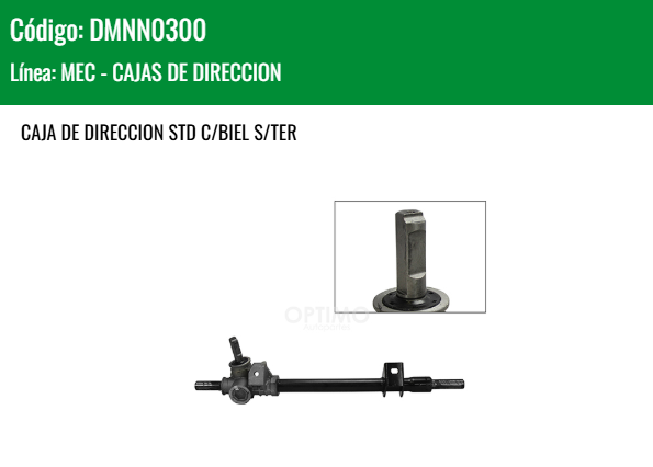 Imagen de DMNN0300 CREMALLERA MECANICA C/BIEL S/TER NISSAN PLATINA 1.6L 02-10