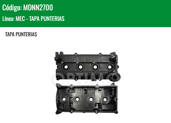 Imagen de MDNN2700 TAPA PUNTERIAS NISSAN FRONTIER 2.5L 05-19