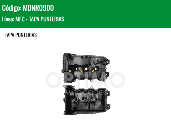Imagen de MDNR0900 TAPA PUNTERIAS RENAULT KWID 1.0L 19-25