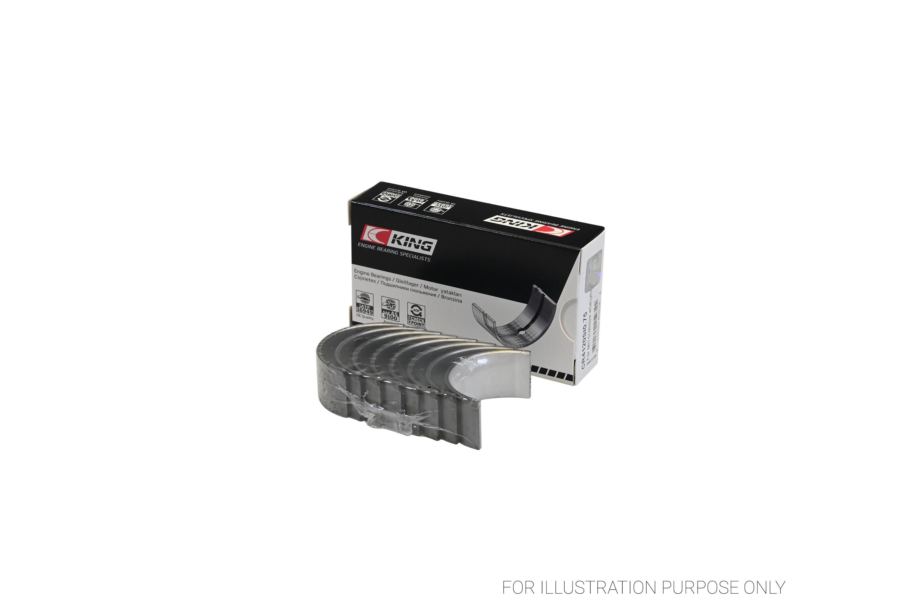 Imagen de CR-4120SI-030 METAL DE BIELA 030 DODGE STRATUS 2.4L L4 01-05 HYUNDAI SANTA FE 2.4L L4 00-06 SONATA 2.4L L4 99-05 KIA SORENTO 2.4L L4 02-09 MITSUBICHI L200 2.4L L4 2.0L L4 96-07 2.4L L4 96-20