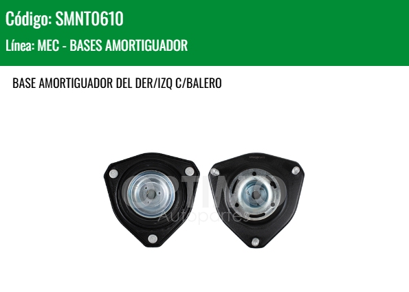 Imagen de SMNT0610 BASE AMORTIGUADOR DELANTERA C/BALERO TOYOTA RAV-4 2.5L 3.5L 13-18